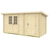 Male kuće Drvena vrtna kućica GLORIA F 445 × 200 cm sa šindrom | shoptok.hr