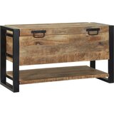 vidaXL škatla za shranjevanje 80x35x45 cm iz trdnega grobega mangovega lesa Cene