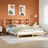vidaXL Knjižna postelja brez vzmetnice 180x200 cm trdna borovina Cene