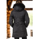 Dewberry Z6668 WOMEN'S COAT-DARK BLACK | Shoptok.si