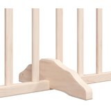  Vrata za pse s vratašcima 8 panela sklopiva 640 cm drvo topole | shoptok.hr