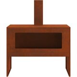  Kamin Smeđa 80 x 50 x 96 cm Čelik otporan na vremenske uvjete | shoptok.hr
