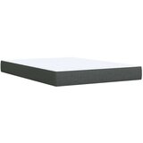 vidaXL Krevet s oprugama i madracem tamnosivi 140x190 cm od tkanine | shoptok.hr