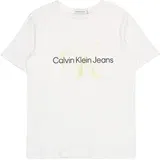 Calvin Klein Jeans Majica rumena / črna / bela