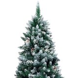vidaXL Umjetno božićno drvce Zelena 210 cm PVC i Čelik i Plastika | shoptok.hr