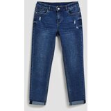 Marisse Navy Blue Boyfriend Jeans | Shoptok.si