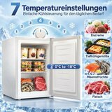 Mini zamrzivač 59 l stolni zamrzivač reverzibilna šarka na vratima uklonjive police podesiva temperatura bijela | shoptok.hr