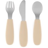 Petite&Mars Take&Match Stainless Steel Cutlery Set pribor za djecu Desert Sand 12m+ 3 kom | shoptok.hr