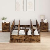  Krevet za pohranu Dimnjeni hrast 120x190 cm | shoptok.hr