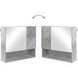  Set namještaja za kupaonicu Zidne s vratima 2 pcs Betonski sivi | shoptok.hr