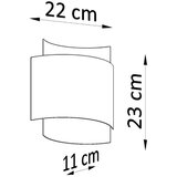  Stenska svetilka IMPACT bela, (21347392) | Shoptok.si