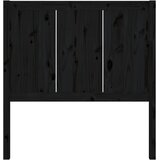  Uzglavlje za krevet crno 95,5 x 4 x 100 cm od masivne borovine | shoptok.hr