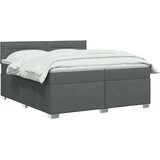 s box springom, madracem i LED-om Tamnosiva 200 x 200 cm | shoptok.hr