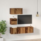 vidaXL Komplet enote za TV Drugo 4 pcs Staro les 60 x 30 x 30 cm | Shoptok.si