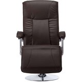 TV fotelja od umjetne kože smeđa | shoptok.hr