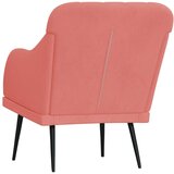 vidaXL Fotelj roza 63x76x80 cm žamet | Shoptok.si