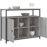  Komoda siva boja hrasta 100x35x80 cm od konstruiranog drva | Eponuda.com
