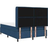 Box Spring Postelja z Vzmetnico Modra 140x190 cm Tekstil, (22051350) | Shoptok.si