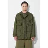 Engineered Garments Jakna BDU Jacket za muškarce, boja: zelena, za prijelazno razdoblje, oversize, OR177.KD001