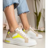 D/CEO UR/CEO White women's sneakers with glitter and animal print Wellos | Shoptok.si