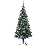 vidaXL Umjetna preddekorirana božićna jelka med 300 LED Zelena 180 cm | Shoptok.si