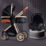  dečija kolica 3U1 sa sistemom za sedenje TS-001Bcrna-40 | ePonuda.com