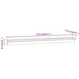  Pravokutna fontana s vodopadom za bazen nehrđajući čelik 110 cm | shoptok.hr