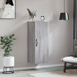 vidaXL Stenska omarica siva sonoma 34,5x34x90 cm inženirski les | Shoptok.si