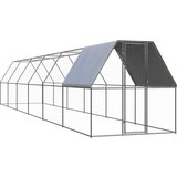 Vanjski kavez za kokoši 2 x 12 x 2 m od pocinčanog čelika Cijene