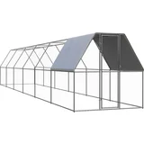kavez za kokoši 2 x 12 x 2 m od pocinčanog čelika