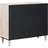  Kreveta s policom Bijelo 90 x 33 5 x 75 cm Čvrsto drvo manga - Bijelo | shoptok.hr