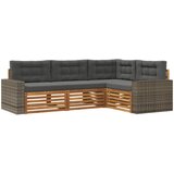  Set vanjskih sofa 4 pcs Prirodna i antracit | Eponuda.ba