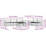  Set vanjskih sofa 6 kom. Prirodna Čvrsto drvo akacije | shoptok.hr