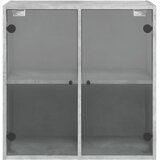  Zidni ormarić sa staklenim vratima boja betona 68x37x68,5 cm | shoptok.hr