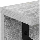  Vješalica za kapute na zidu Siva Sonoma 60 x 10,5 x 10,5 cm | shoptok.hr