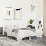  Okvir kreveta boja hrasta 120x200 cm konstruirano drvo i metal | shoptok.hr