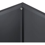  Vrtna saksija Antracit 60 x 40 x 50 cm Čelična vrata | shoptok.hr