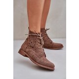 S. BARSKI Laced Boots With Openwork Pattern S.Barski | Shoptok.si