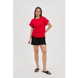 Marisse Red Cotton T-Shirt | shoptok.hr