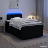  Boxspring krevet s madracem Crna 120 x 190 cm Tkanina - Crna 120 x 190 cm Dizajn linija | shoptok.hr