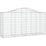  Lučne gabionske košare 4 kom 200x50x100/120cm pocinčano željezo | shoptok.hr