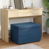  Stolica Plava 61 x 41 x 40 cm Tkanina i konstruirano drvo - Plava 60 cm tkanina | shoptok.hr