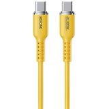 WEKOME Kabl 3.1 USB tip C M/M 1.2m, za Superbrzo punjenje 100W/480Mbps, Silicon Soft, žuti WDC-11 Cene