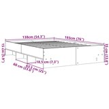  Okvir za krevet boja hrasta 135x190 cm konstruirano drvo | shoptok.hr