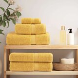  8-dijelni vrhunski set ručnika SOLUND zlatni 600 gsm | shoptok.hr