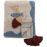 Bloomingville Mini Otroška odeja iz recikliranega bombaža v naravni barvi 130x160 cm Mille – u