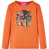  Dječja majica s dugim rukavima tamnonarančasta 104 | shoptok.hr