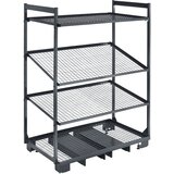 eurokraft pro Pomični nagibni regal, DxŠxV 1280 x 810 x 1705 mm, nosilnost 500 kg | Shoptok.si
