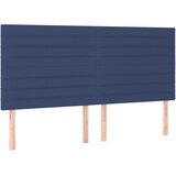  s oprugama i madracem plavi 160x200 cm od tkanine | shoptok.hr