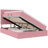vidaXL Krevet s madracem i skladištem Ružičasta 140 x 190 cm Baršun | shoptok.hr